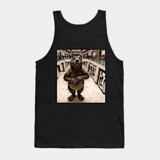 watercolor 10 foot groundhog in the mall Tank Top